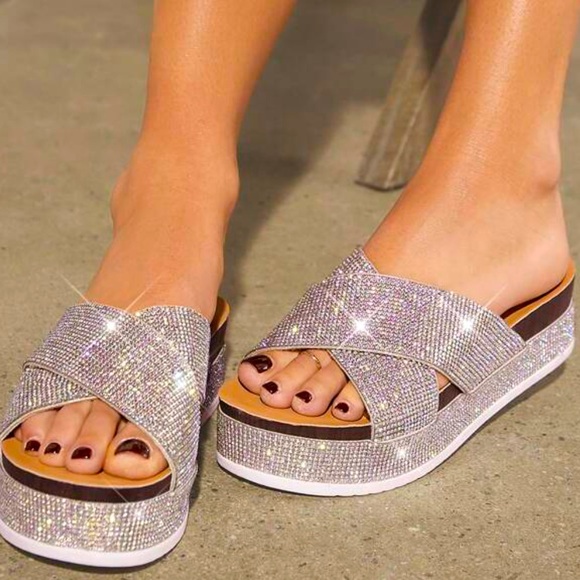 -SOLD--Women'S Wedge Platform Sandals - Picture 1 of 2